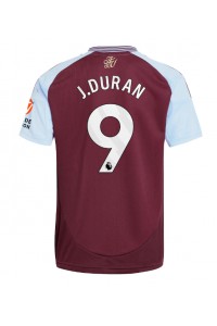 Aston Villa Jhon Duran #9 Voetbaltruitje Thuis tenue 2024-25 Korte Mouw